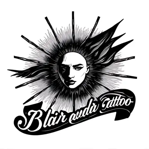 Last Name Blair And A Rising Sun