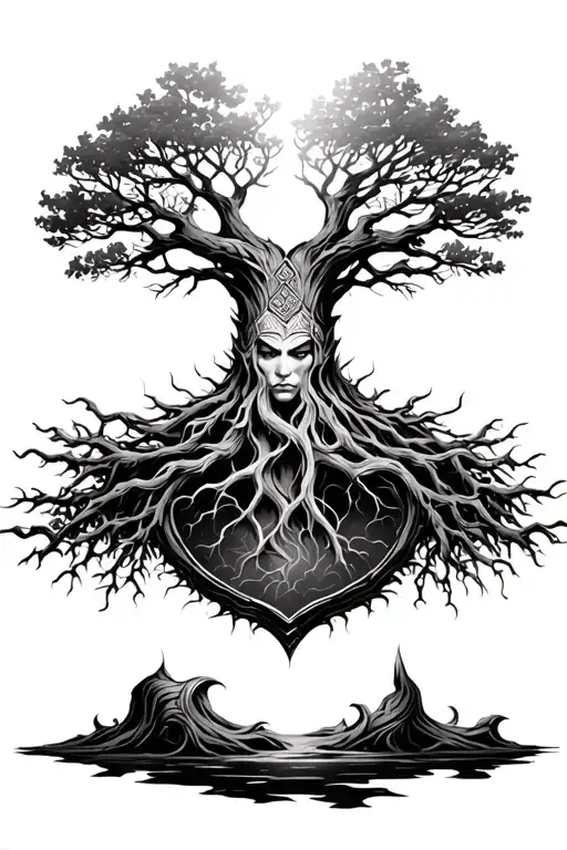 Tree Of Life Rebirth Male Warrior