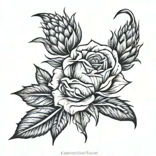 Rose Lilac Sunflower Fist Wheat