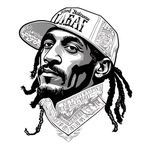 Snoop Dogg Face With Background Of La