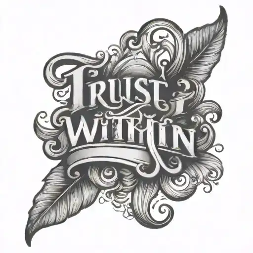Trust Within Script Font Hand