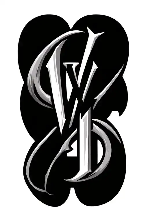 Vwd Letters In Viking Style