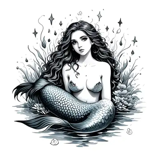 Mermaid Sitting Inside