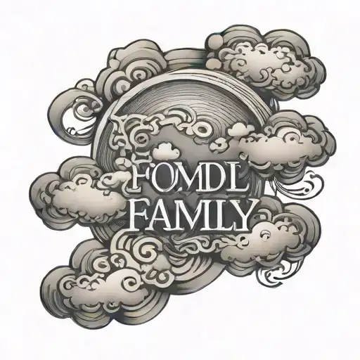 Clouds With Word Family