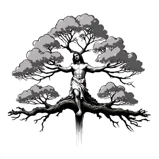 Position Tree With Christ Crying