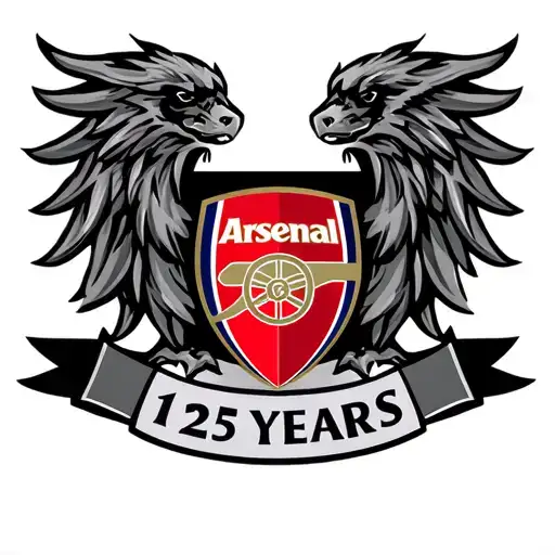 Arsenal Football Club Crest 125 Years