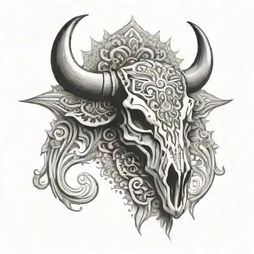 Bull Skull Mandala