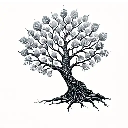 Fingerprints Tree Of Life Intertwined