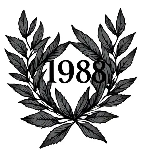 Wreath Leaf With 1998 Roman Numeral