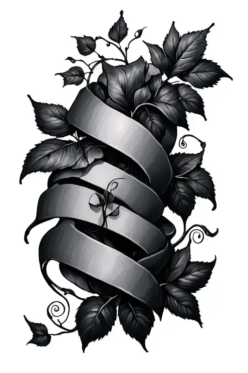 Vine Wrapping Around Lower Arm To Upper Back