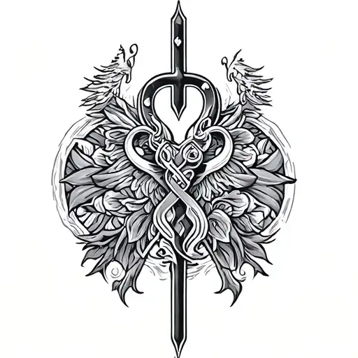 Overcoming Cancer With Norweign Symbol For Strength And Family And Love