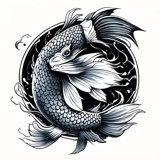 Japanese Aquarius Samurai Koi Fish