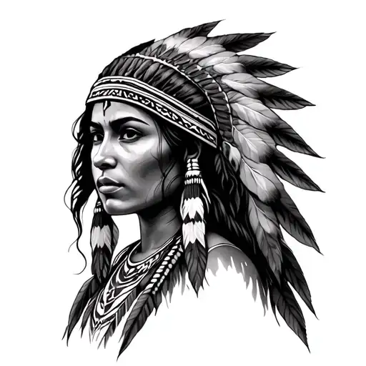 Female Native American Woman