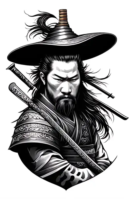 Samurai Tattoo For Fore Arm