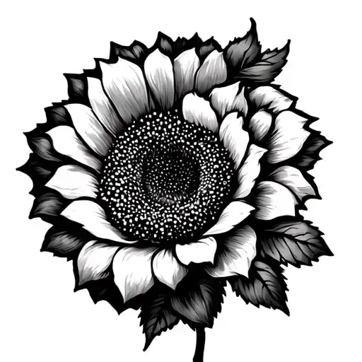 Half Sunflower Half Rose