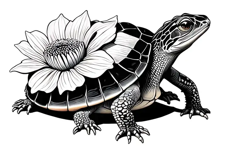 Cherry Flower Lizard Turtle