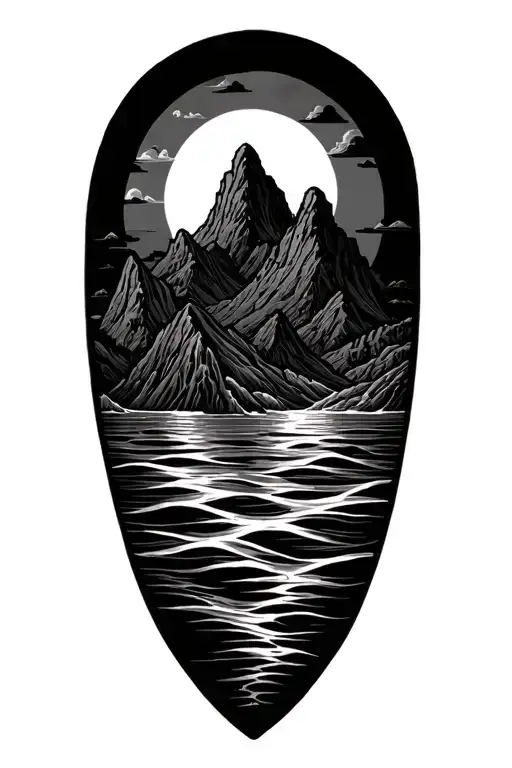 Polynesian Sea Sun Natural Water Stuff Mountains