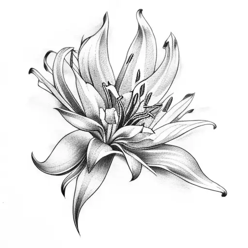 Phoenix With Lillies