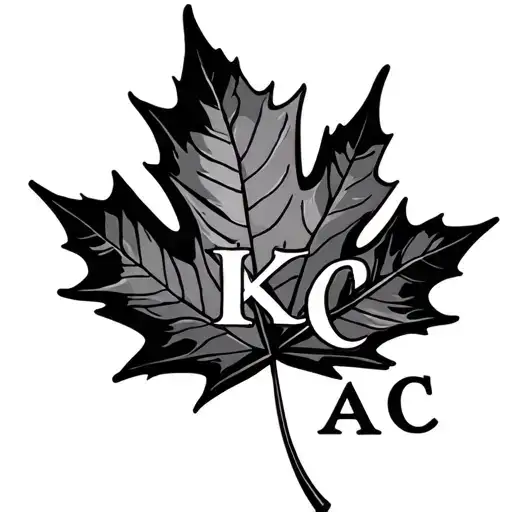 Maple Leaf With Maple Initials A K C