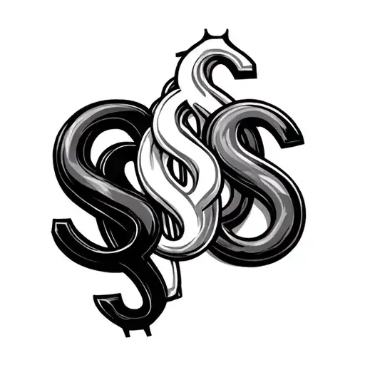 3 Money Sign Side By Side