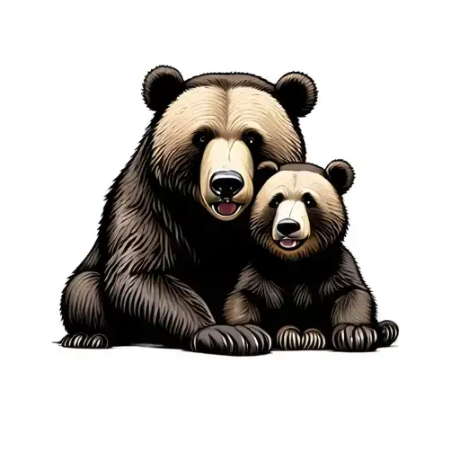 Daddy Bear And Baby Bear