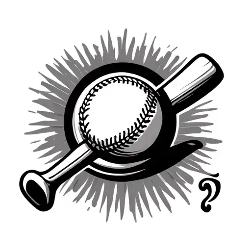 Cricket Ball And Bat Vauxhall Oval Stadium Surrounded