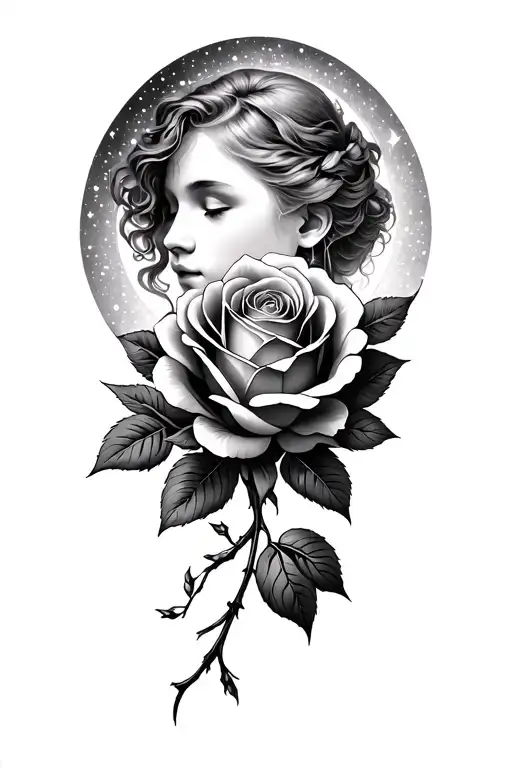 Romeo And Juliet Rose Celestial Themed