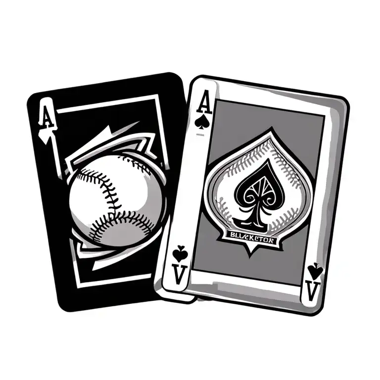 Baseball And Blackjack Cards