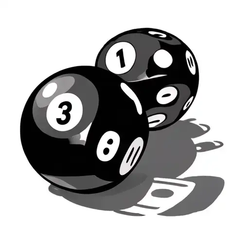 Dice Time Clock 8 Ball
