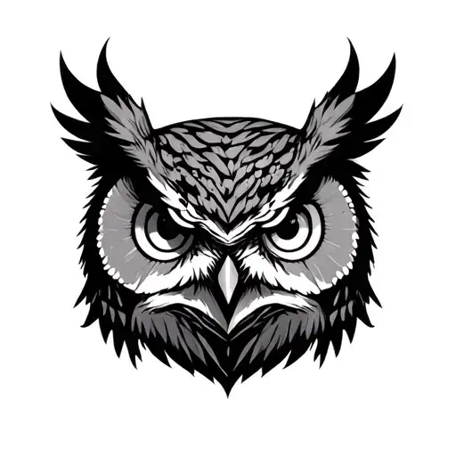 Owl With Battle Scars