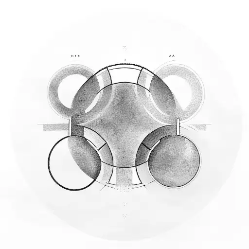 Painted 4 Circle Venn Diagram