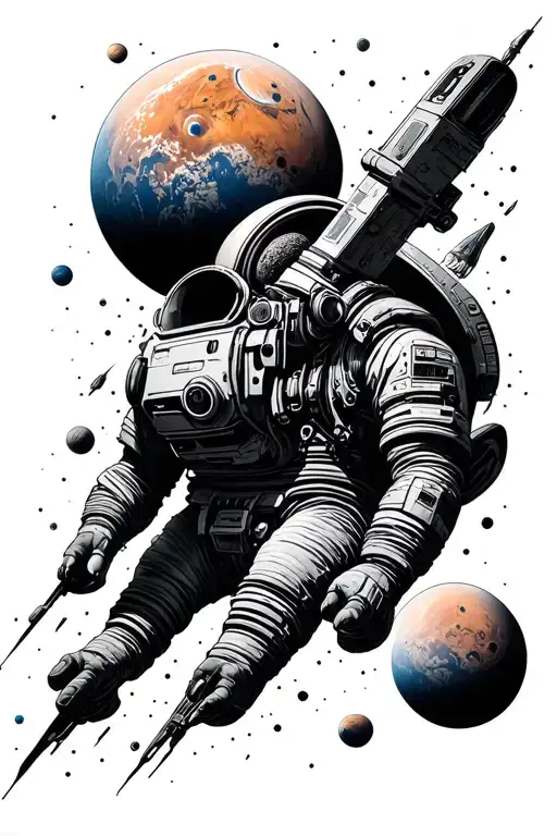 Realistic Space With Mars