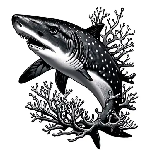 Shell And Corals Shark Whaleshark