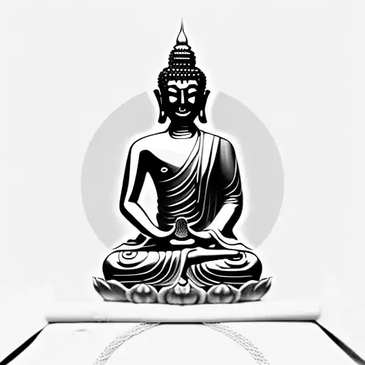 Buddha Con Venda En Los Ojos