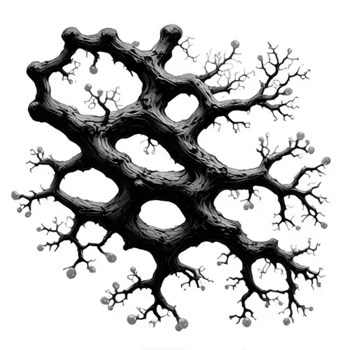 Testosterone Molecule Into Tree Branches Shaped Like