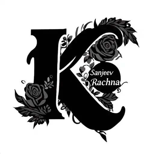 A Tattoo Named Sanjeev And Rachna With Word K Hidden Somewhere