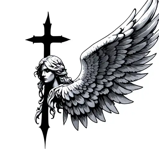 Cristian Cross Angel Wings