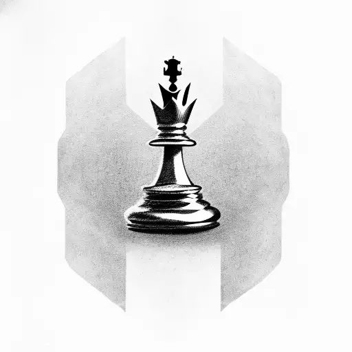 King Chess Piece On Throne