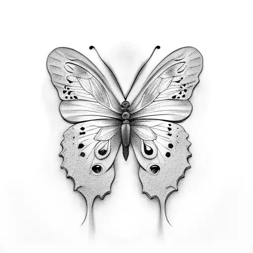 Butterfly To Cover Up Old Image