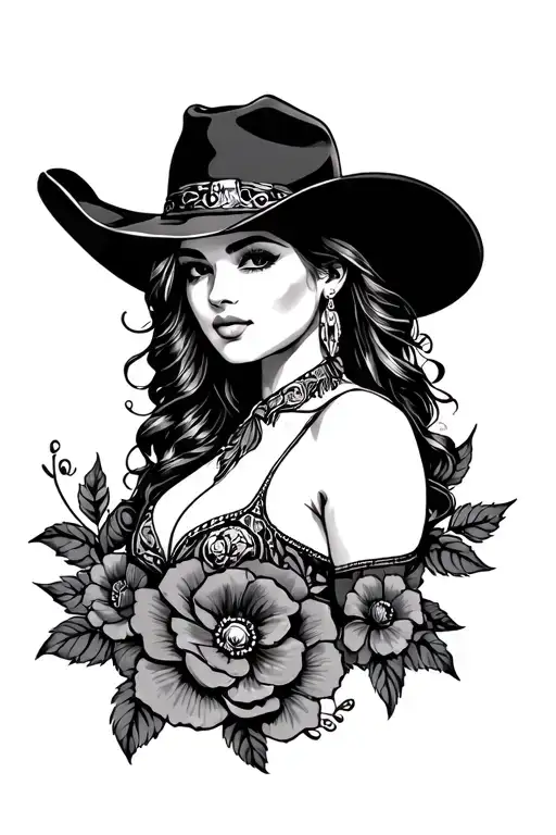 Western Cowgirl Floral