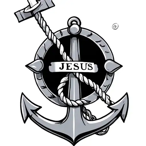 Anchor With Name Jesus