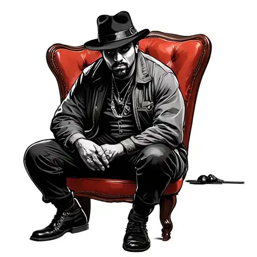 Gangster Man Sitting