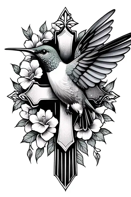 Hummingbird And Cross