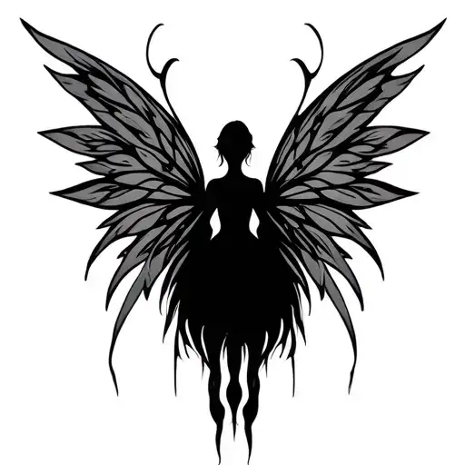 Tribal Fairy Wings Spread Wide