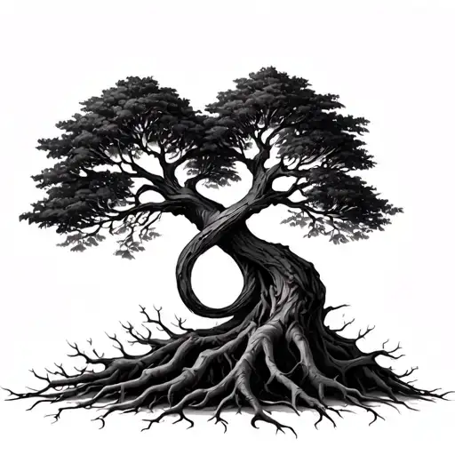 Tree With Roots Over Infinity Symbol