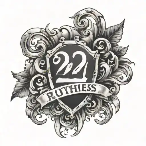 Ruthless And Number 21 Written In Roman