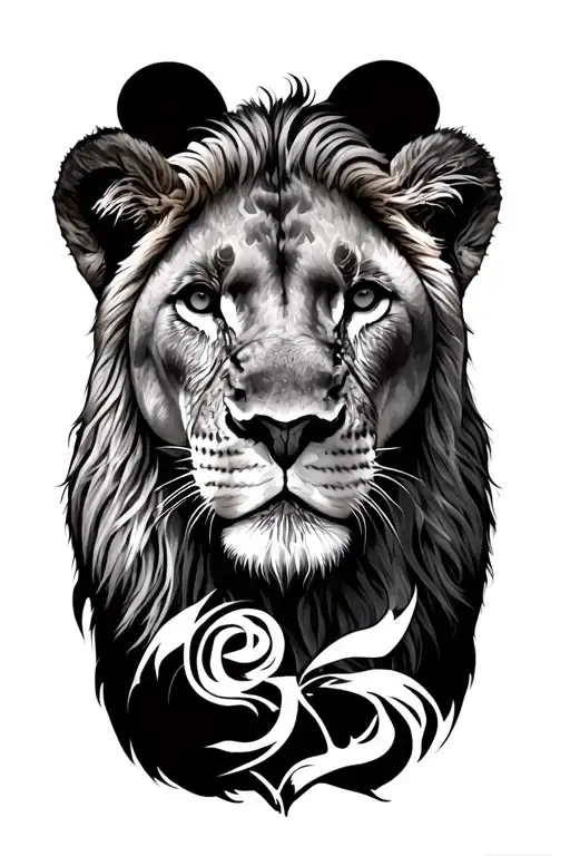 Lioness And Three Lionceau