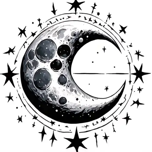 Moon With Cancer Zodiac Sign