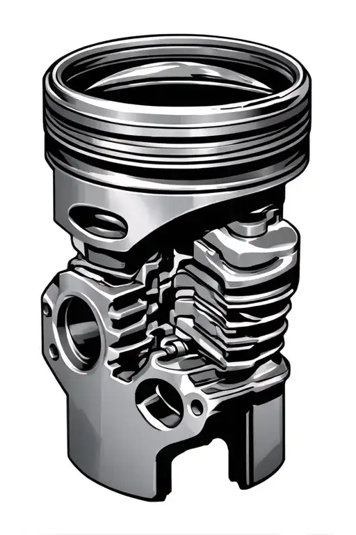 A Engine Piston Schematic