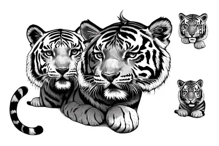 6 Tiger Cubs Tattoo That Says